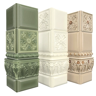 Elegant Rialto Vallelunga Ceramic Tile 3D model image 1 
