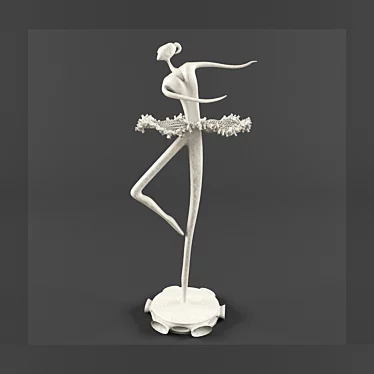 Elegant 3Dmax2016 Vray Statuette 3D model image 1 