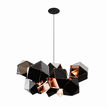 WELLES Central Chandelier: Exquisite Lighting Elegance 3D model image 1 