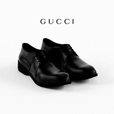 Gucci Men's Leather Shoes 3D model image 1 