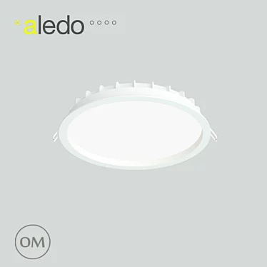 Slim Round LED Light - RON 3D model image 1 