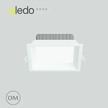 13W KVAD Slim LED Panel Light 3D model image 1 