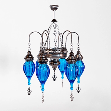 Title: Mystic Aladdin Chandelier 3D model image 1 