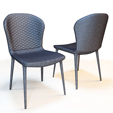 Atlantis Dark Grey Chair 3D model image 1 