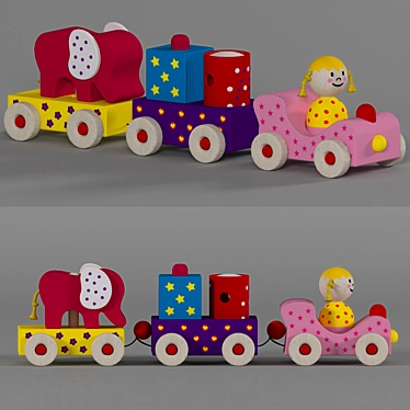 Goki "Hollywood" Steam Train - 35cm 3D model image 1 