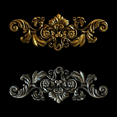 Elegant Decorative Pattern 3D model image 1 