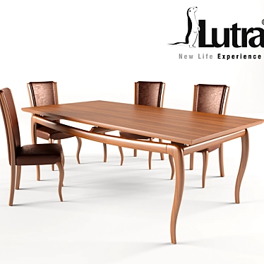 Lutra Only Dining Set 3D model image 1 