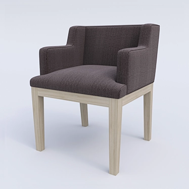 MHLIVING Hardwood Chair: Elegant and Versatile 3D model image 1 