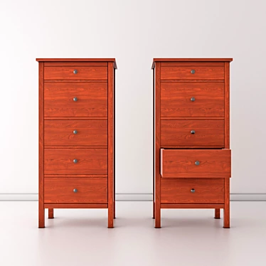 Russet Pine Chest of Drawers 3D model image 1 