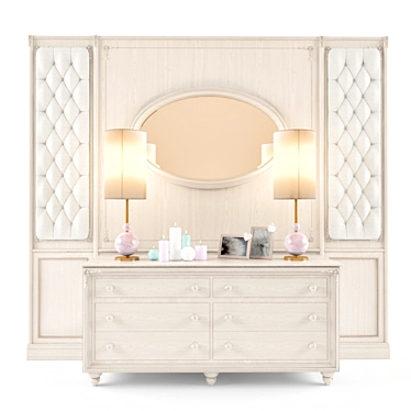 Frari Dresser with Asola Panels 3D model image 1 