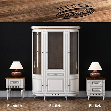 Elegant Florencja Furniture Set 3D model image 1 