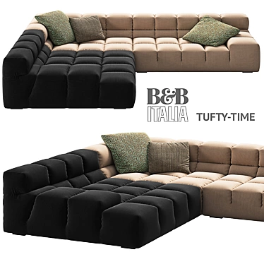 Luxurious Tufty-Time 2 Sofa 3D model image 1 