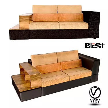 Classic Bliss Sofa 3D model image 1 