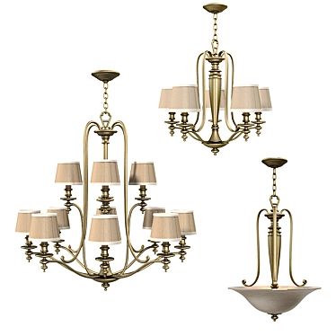 Modern Polygon Pendant Lighting 3D model image 1 