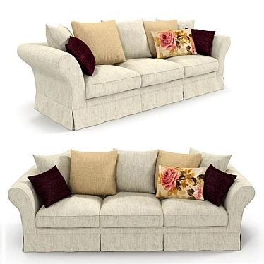 Elegant Divanidea Prezident Sofa 3D model image 1 