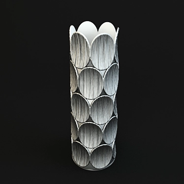 Garda Decor Silver Polysmola Vase 3D model image 1 