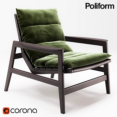 Elegant Poliform Ipanema Armchair 3D model image 1 