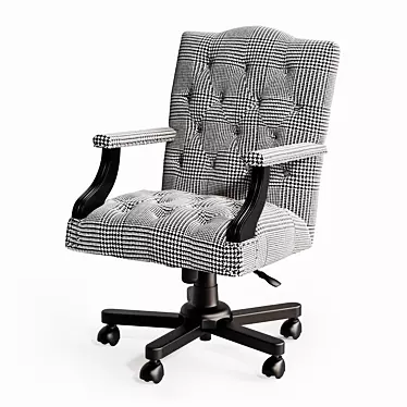 Eichholtz Desk Chair Burchell: Stylish and Functional 3D model image 1 