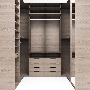 Spacious Haven for Wardrobe 3D model image 1 