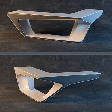 Mystical Chaca Desk: Sleek and Functional 3D model image 1 