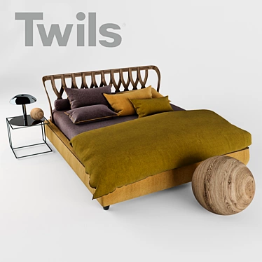  Twils Natural Bed: Organic Comfort 3D model image 1 