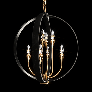 Hudson Valley Dresden Chandelier 3D model image 1 