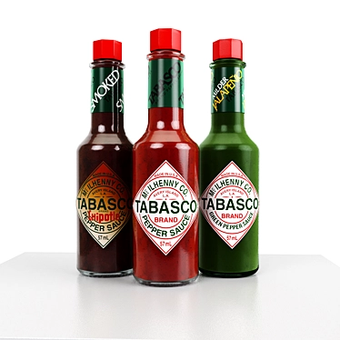 Fiery Flavor Enhancer: Tabasco 3D model image 1 