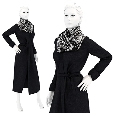 Title: Mannequin Coat: Modern Styling 3D model image 1 