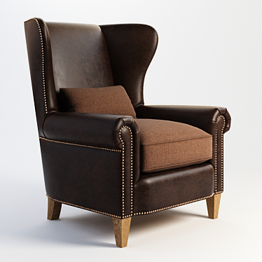 Luxurious Malonne Armchair 3D model image 1 