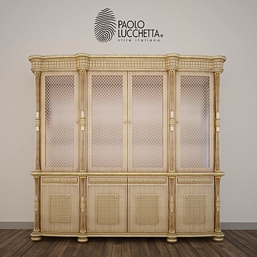 Elegant Wooden Showcase: Sasha/DY.060.04 3D model image 1 