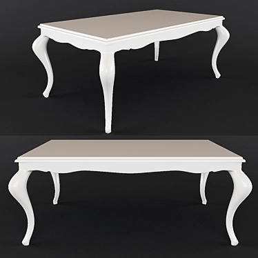 Elegant Classic Table 3D model image 1 