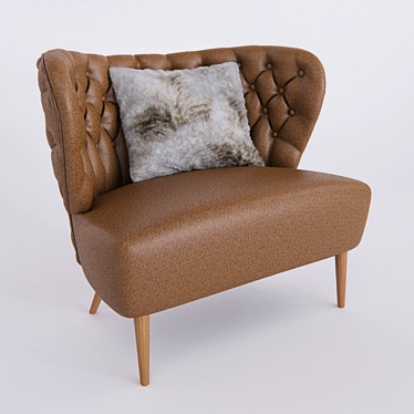Fado-inspired Armchair 3D model image 1 