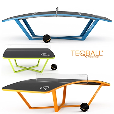 Ultimate Teqball Board: Football-inspired Sporting Equipment 3D model image 1 