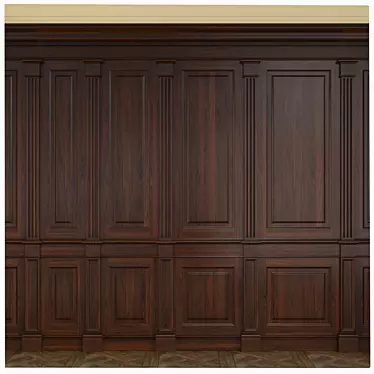 Versatile Wooden Panel Set 3D model image 1 