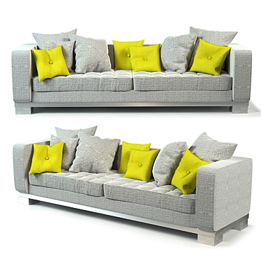 Modern 2-Seater Sofa: Marac ZANZIBAR 3D model image 1 