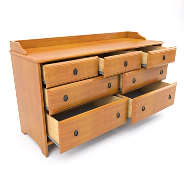 Elegant IKEA Leksvik Com-mode 3D model image 1 