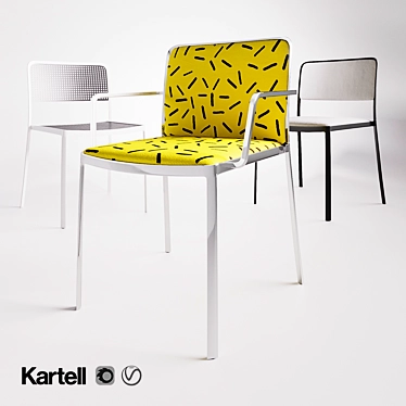 Kartell Audrey Chairs: Modern Polygonal Design 3D model image 1 