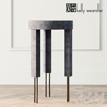Modern Elegance: Melange Side Table by Kelly Wearstler 3D model image 1 