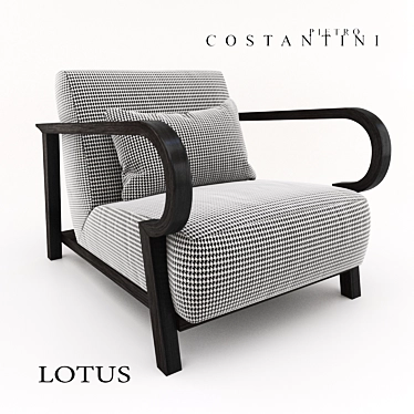 Lotus Armchair by Costantini Pietro 3D model image 1 