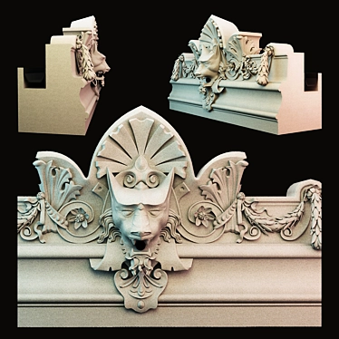 Gargoyle Rain Spout Head 3D model image 1 