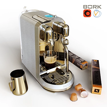 BORK C830 Creatista Plus: Superior Capsule Coffee Machine 3D model image 1 