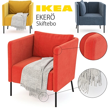 Stylish and Versatile IKEA EKERÖ Set 3D model image 1 
