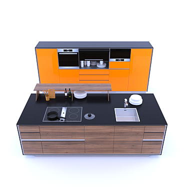 Kitchen Island Studio by TEAM7 3D model image 1 