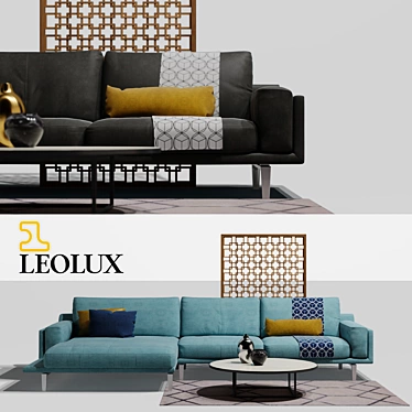 LEOLUX Bellice Sofa Set 3D model image 1 