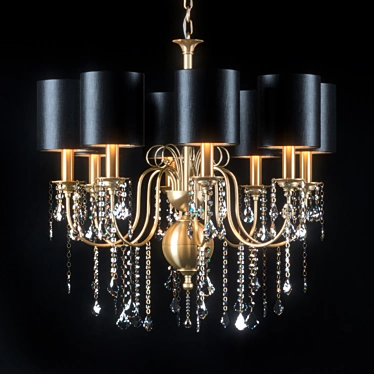 Elegant AIARDINI Giulietta Chandelier 3D model image 1 