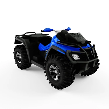 Powerful 649.6cc Off-Road ATV 3D model image 1 