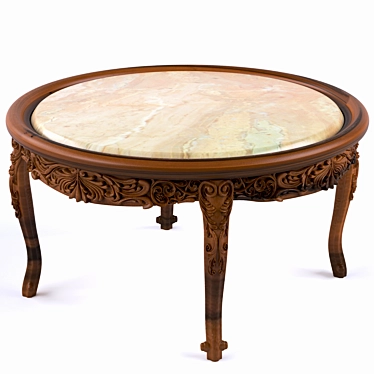 Timeless Round Table: Classic Elegance 3D model image 1 