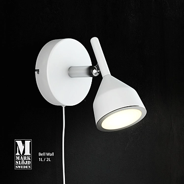 Sleek Bell Wall Light 3D model image 1 