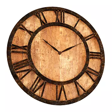 Urban Loft Clock: Vintage Industrial Design 3D model image 1 