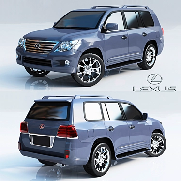 Luxurious Powerhouse: Lexus LX 570 3D model image 1 